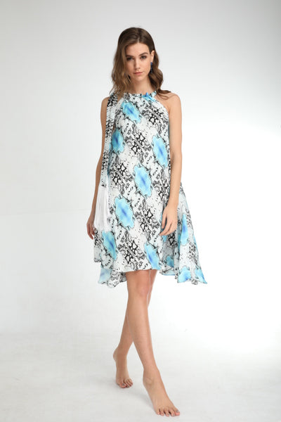 'Dakria Turquoise' Short Dress