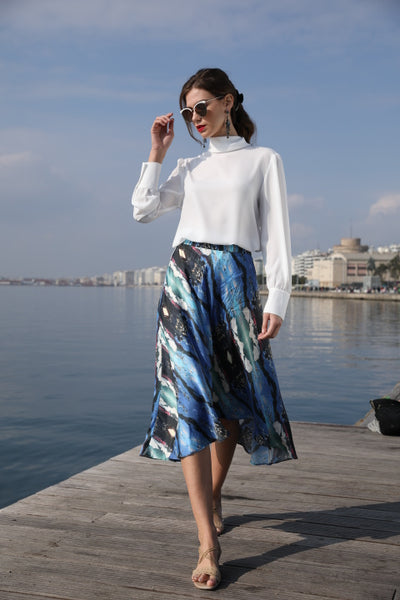 'Summer Winds Blue' Skirt